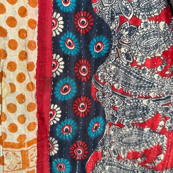 Kantha Bae Vintage Cotton Ruana - Picture 12 of 13